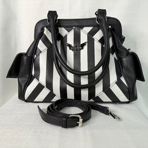 KILLSTAR | Never Trust the Living Cross-body Bag; Double Handle; Faux Leather - Picture 6 of 9